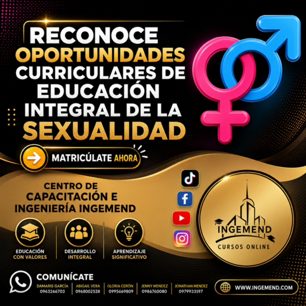 D. PLATAFORMA CURSOS (1) Reconoce, Oportunidades Curriculares de Educación Integral de la Sexualidad