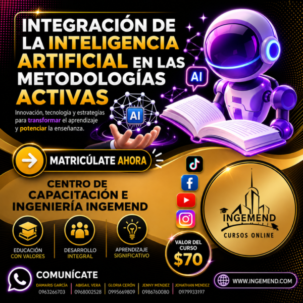 D. PLATAFORMA CURSOS (7) Integración de la inteligencia artificial en las metodologías activas