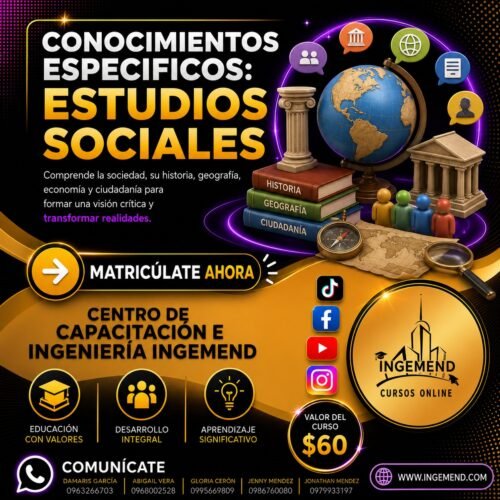 CONOCIMIENTOS ESPECIFICOS : ESTUDIOS SOCIALES