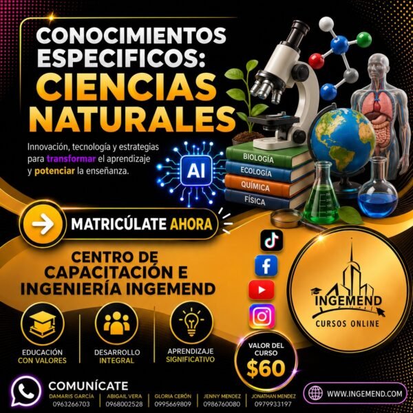 CONOCIMIENTOS ESPECIFICOS : NATURALES