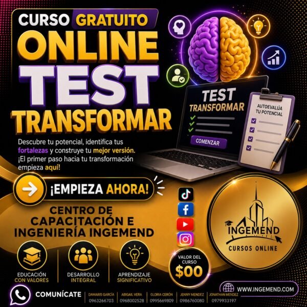 CURSO GRATUITO (TEST TRANSFORMAR )