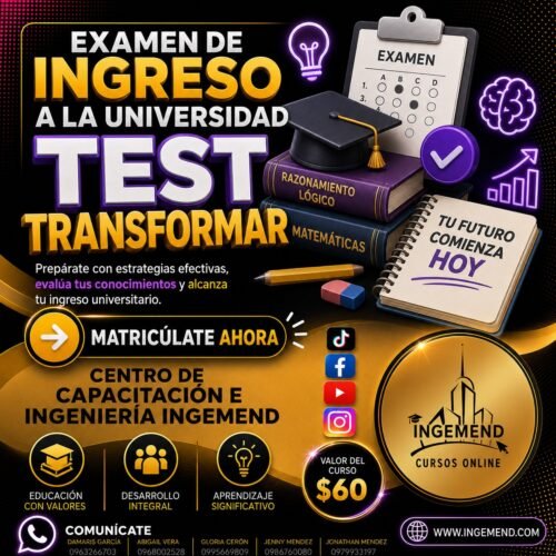 EXAMEN DE INGRESO A LA UNIVERSIDAD (TEST TRANSFORMAR)